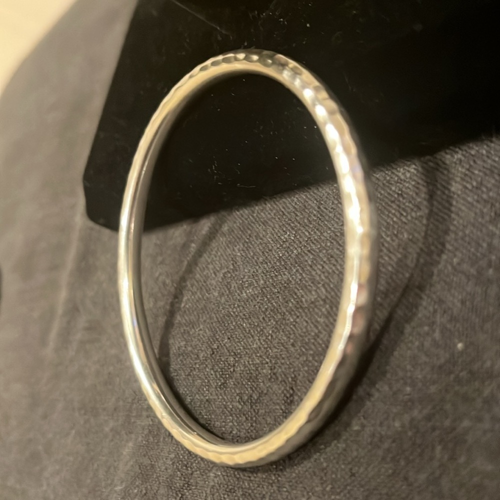 Silpada Solid Sterling Silver Hammered Bracelet - image 2